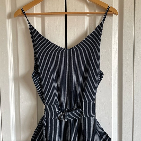 Cotton On Stripe Sleeveless Jumpsuit Womens S Navy White Lightweight Boho Casual - Picture 2 of 14